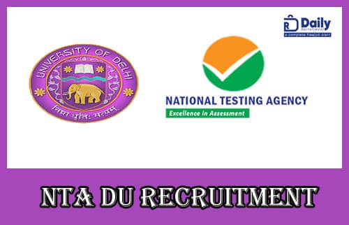 NTA DU Recruitment 2021