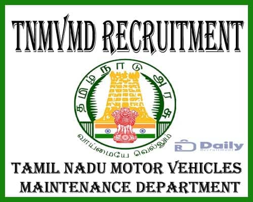 TNMVMD Recruitment 2021