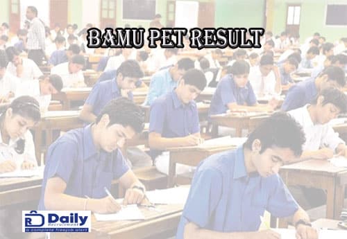 BAMU PET Paper 2 Result 2021