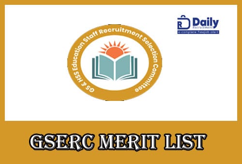 GSERC Secondary GIA Final Merit List 2021