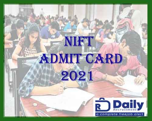 NIFT Entrance Admit Card 2022