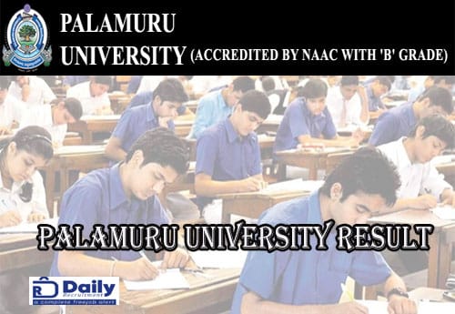 Palamuru University 2nd Sem Results 2021