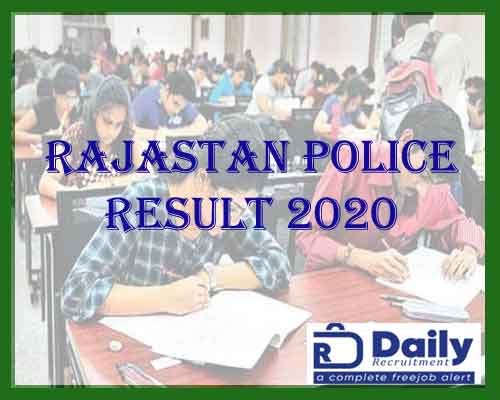 Rajasthan Police Constable Result 2021