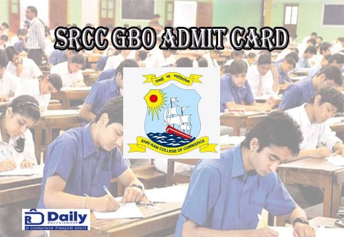SRCC GBO Admit Card 2021