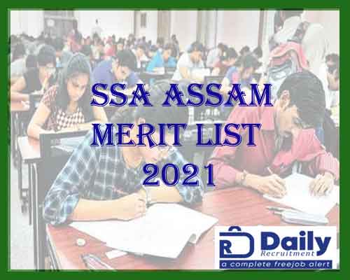 SSA Assam Final Merit List 2021