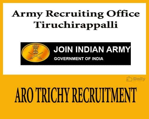 ARO Trichy Recruitment