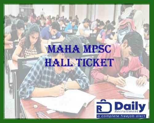 MPSC Rajyaseva Prelims Hall Ticket 2021