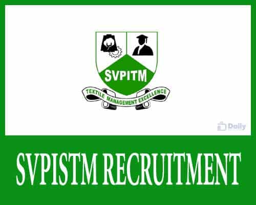 SVPISTM Recruitment