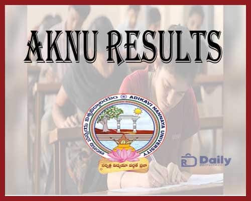 AKNU PG 1st Sem Results 2021