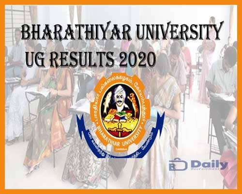Bharathiar University UG Results 2020
