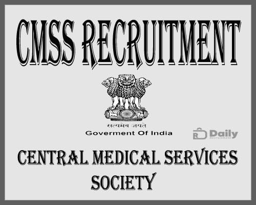 CMSS Recruitment 2023 | Manager & others | Download Notification