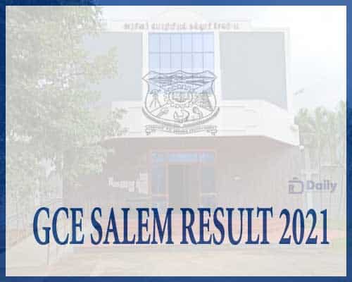 GCE Salem Results 2021