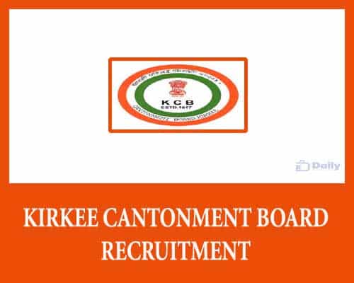 Kirkee Cantonment Board Recruitment