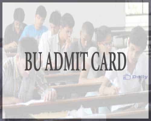 BU Admit Card 2021