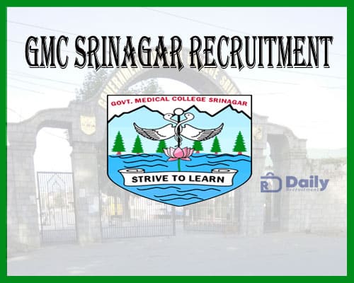 GMC Srinagar Recruitment 2021