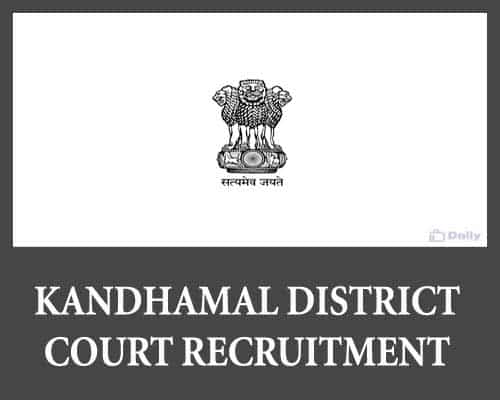 Kandhamal District Court Recruitment