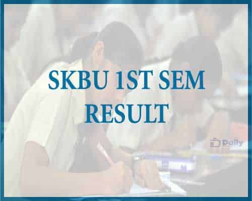 SKBU 1st Sem Result 2022