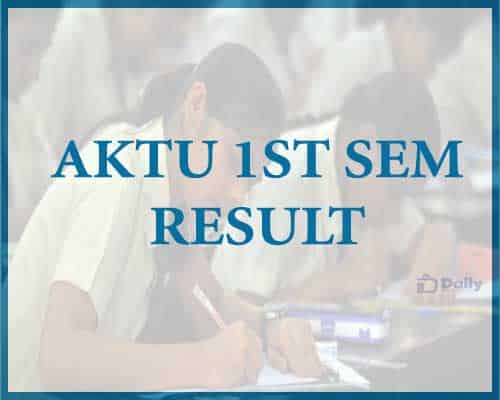 AKTU B Pharma 1st Sem Results 2023