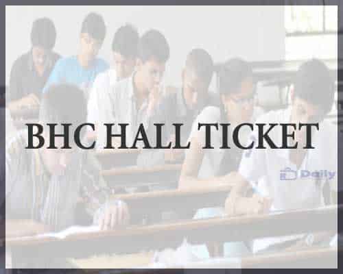 BHC Hall Ticket 2023