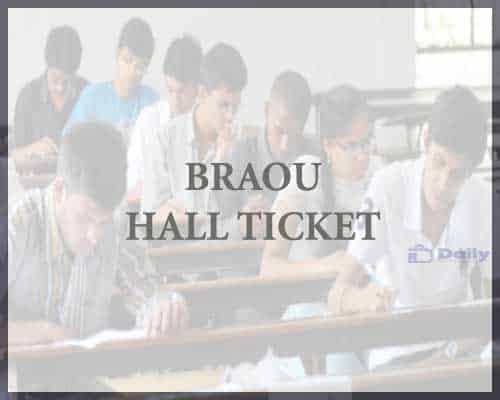 BRAOU Hall Ticket 2021