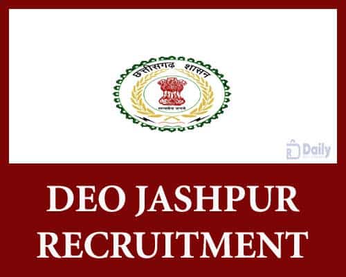 DEO Jashpur Recruitment