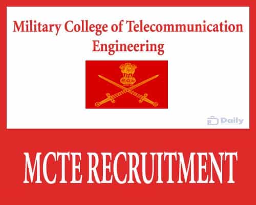 MCTE Recruitment
