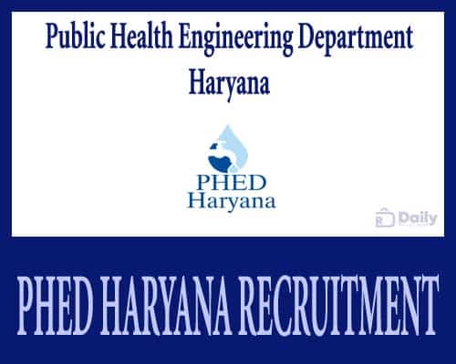PHED Haryana Recruitment