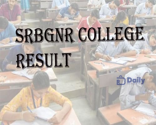 SRBGNR College Results 2021