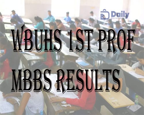WBUHS 1st Prof MBBS Result 2021