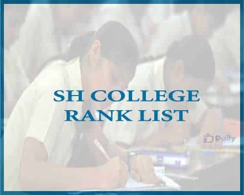 SH College Final Rank List 2021