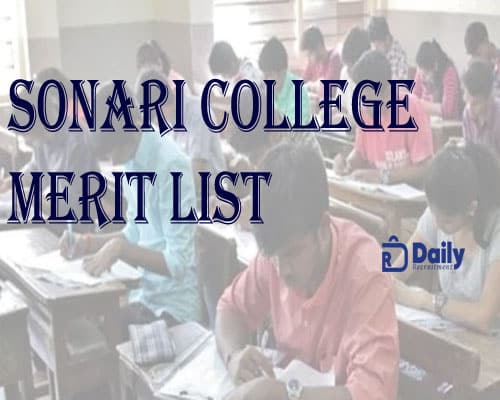 Sonari College 2nd Merit List 2021