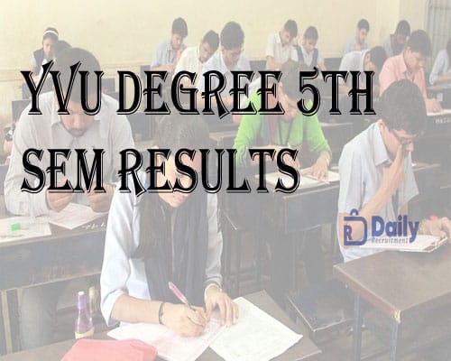 YVU Degree 5th Sem Results 2021