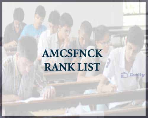 AMCSFNCK Second Allotment List 2021