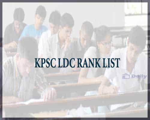 Kerala PSC LDC Kollam Rank List 2022