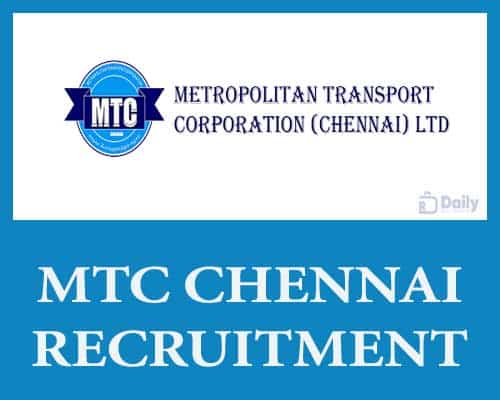 MTC Chennai Recruitment 2021