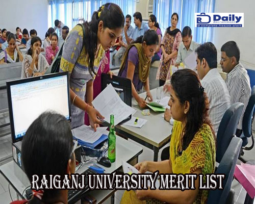 Raiganj University Merit List 2022 PG