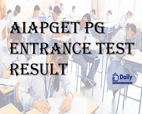 AIAPGET PG Entrance Test Result 2021