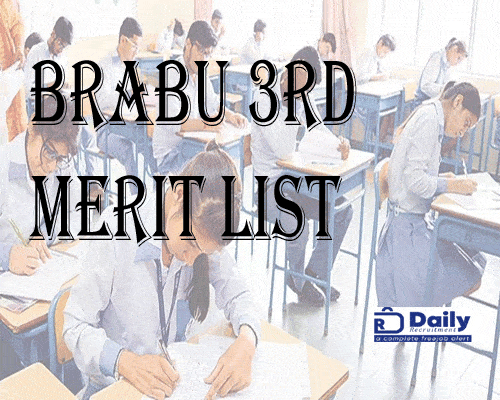 BRABU 3rd Merit List 2021