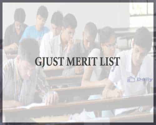 GJUST PG Merit List 2021