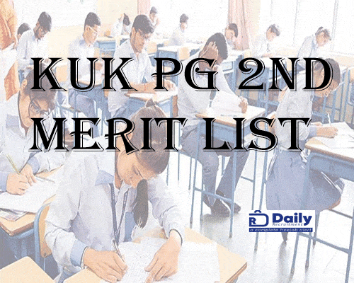 KUK PG 2nd Merit List 2022