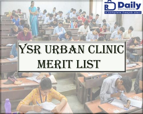 YSR Urban Clinic Merit List 2021