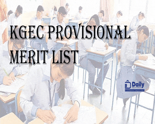 KGEC Provisional Merit List 2021