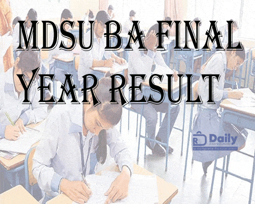 MDSU BA Final Year Result 2021