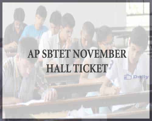 AP SBTET November Hall Ticket 2021