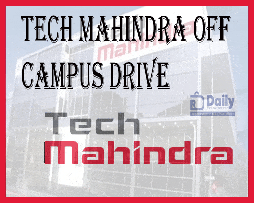 Tech Mahindra Off Campus Drive 2021