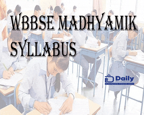 WBBSE Madhyamik Syllabus 2021