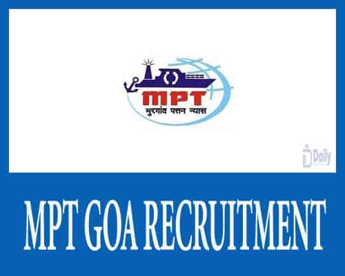 MPT Goa Recruitment 2021