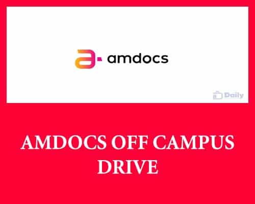 AMDOCS India Off Campus Drive 2021