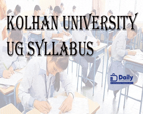 Kolhan University UG syllabus