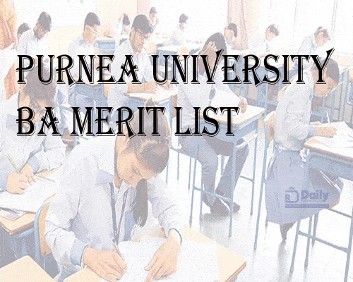 Purnea University BA Merit List 2021